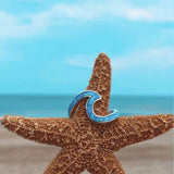 Margot Sea Opal-Look Ring | Silver-Tone - image 4