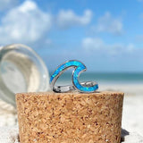 Margot Sea Opal-Look Ring | Silver-Tone - image 5