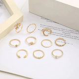 Willa 10-Piece Ring Set | Silver and Gold Tones - image 2