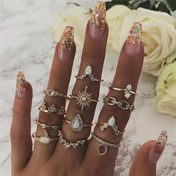Lena 8-12-Piece Ring Set | Size and Style Options - image 15