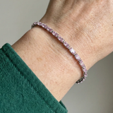 Emily Pink Prism Tennis Bracelet | Silver-Tone — image 2