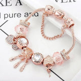 Helene Pink Dream Catcher Bracelet with Silver-Tone Charms