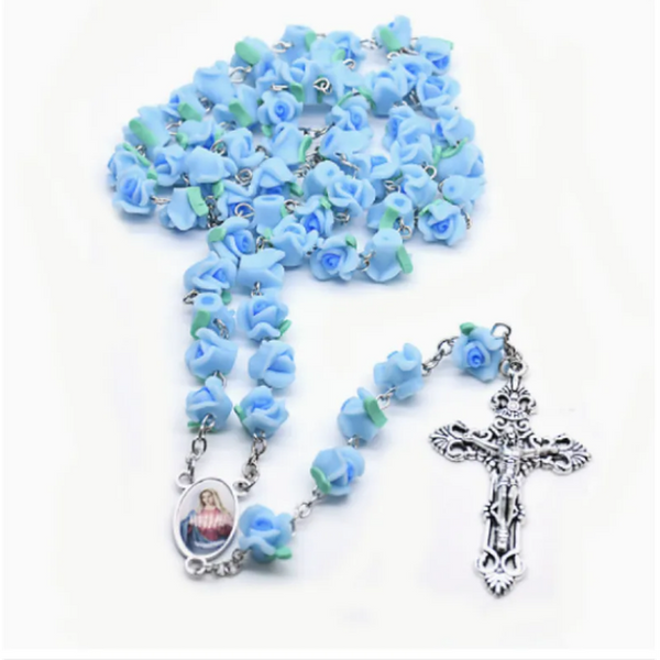 Evelyn Rosary-Style Wheel Charm Necklace - image 2