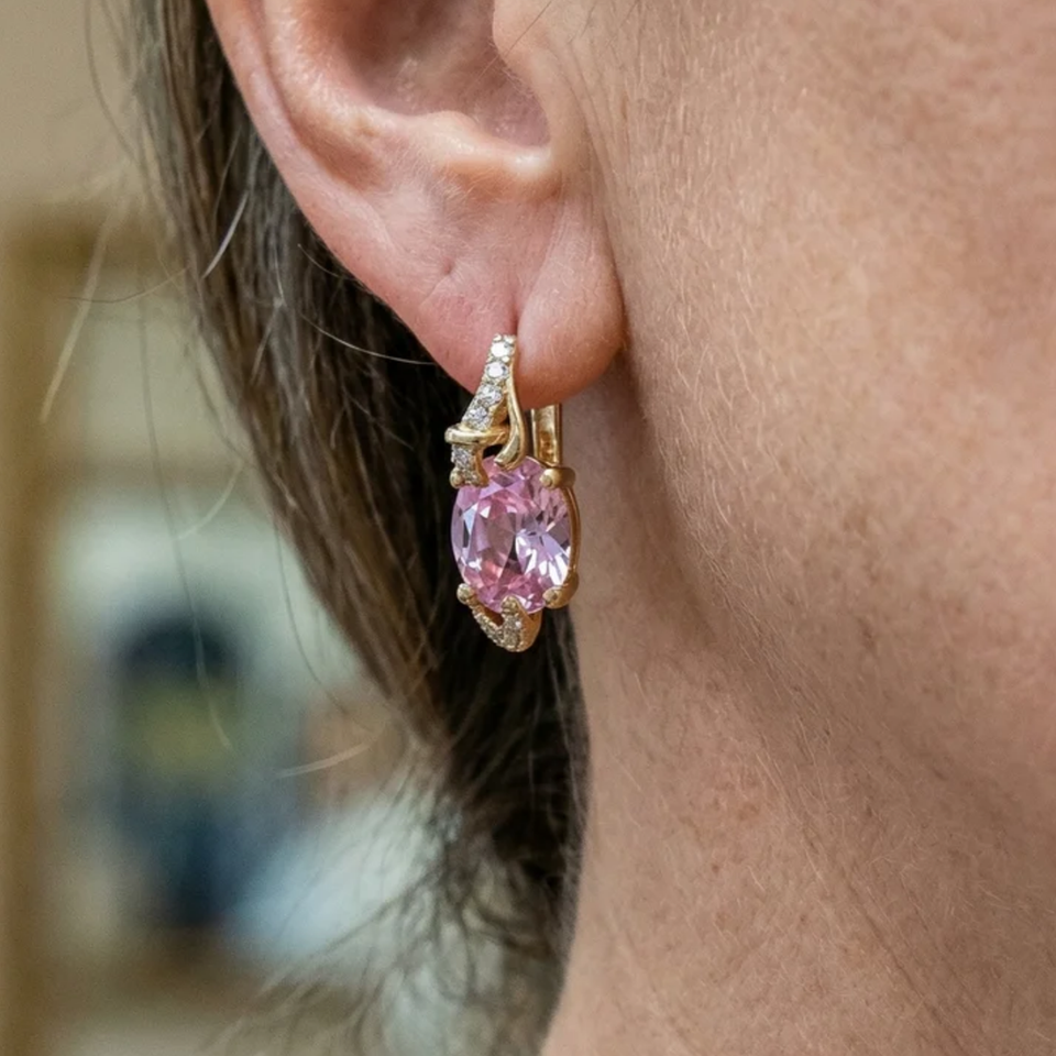 Loretta Rose Drop Earrings | Gold-Tone — image 2