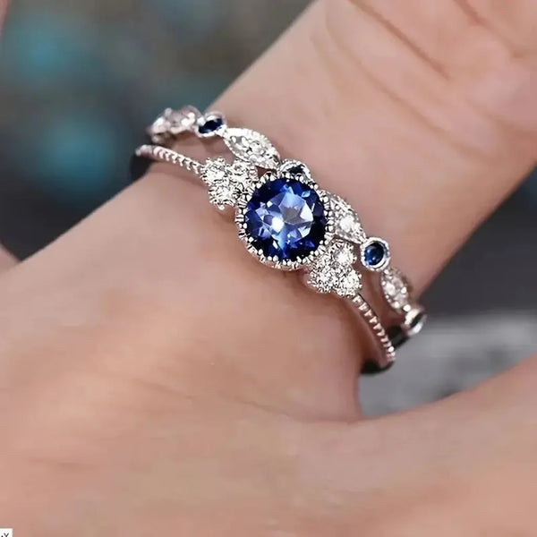 Henrietta Crown Ring Set | Silver-Tone — image 2