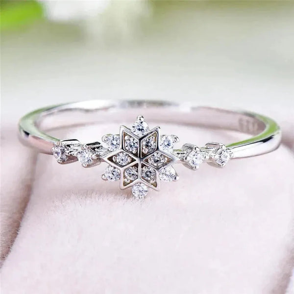 Joan Snowflake Ring | Silver-Tone — image 3