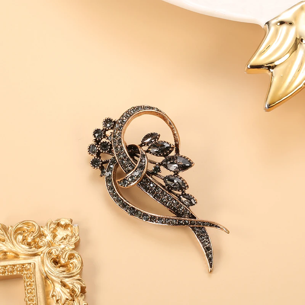 Albina Black Sparkle Earrings - image 1