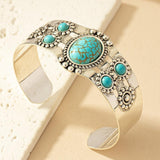 Annabel Turquoise-Color Bangle | Silver-Tone — image 2