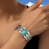 Annabel Turquoise-Color Bangle | Silver-Tone — image 3