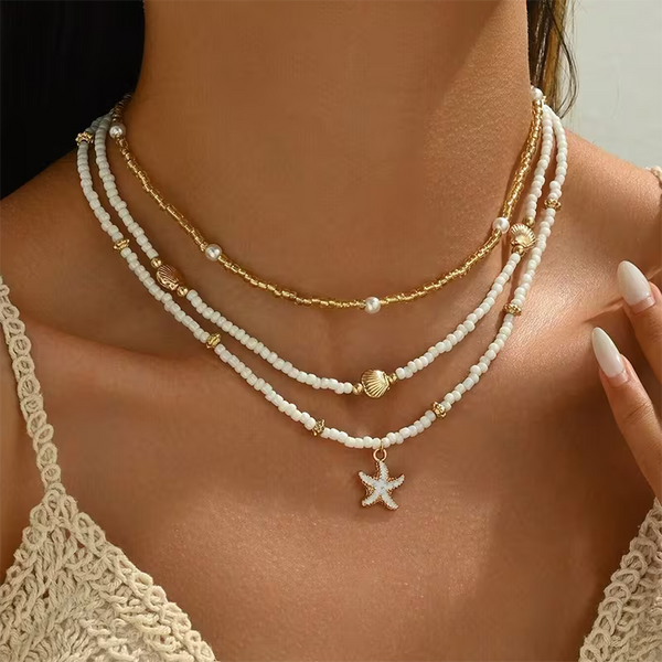 Theodora Three-Piece Coastal Necklace Set - image 1
