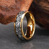 Simon Textured Inlay Band Ring | Gold-Tone — image 8