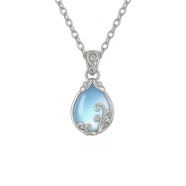 Rosina Moonstone-Effect Necklace - image 1