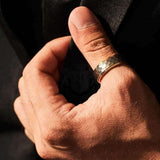 Christopher Band Ring | Gold-Tone and Silver-Tone — image 2