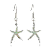 Tabitha Opal-Look Star Earrings | Silver-Tone — image 2