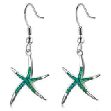 Tabitha Opal-Look Star Earrings | Silver-Tone — image 3