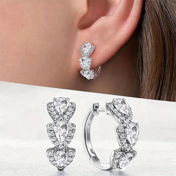 Ivy Striped Sparkle Earrings - image 2