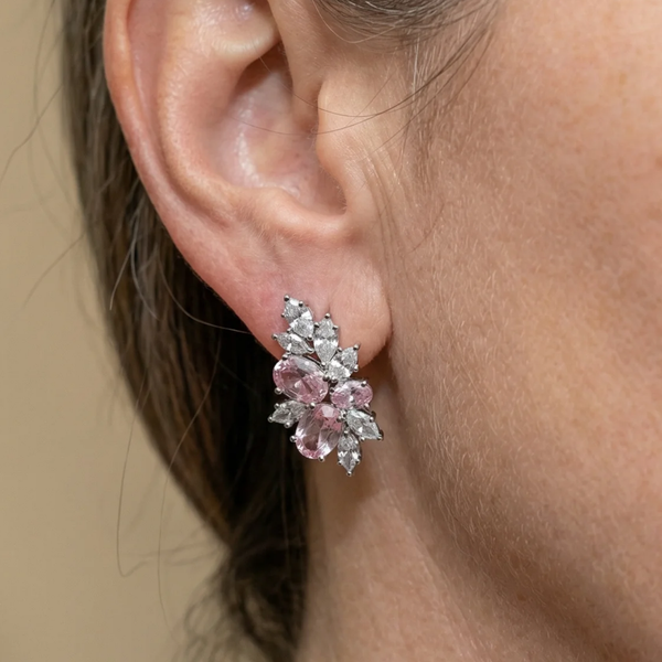 Flora Blossom Earrings | Silver-Tone — image 2