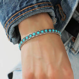 Constance Turquoise-Color Open Bracelet | Silver-Tone — image 2