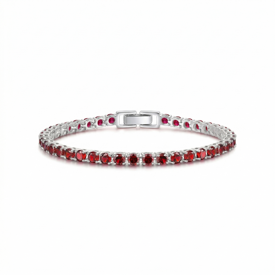 Charlotte Tennis Bracelet | Silver-Tone — image 2