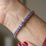 Julia Purple Tennis Bracelet - image 2