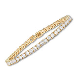 Alexandra Round Accent Tennis Bracelet | Gold-Tone — image 6