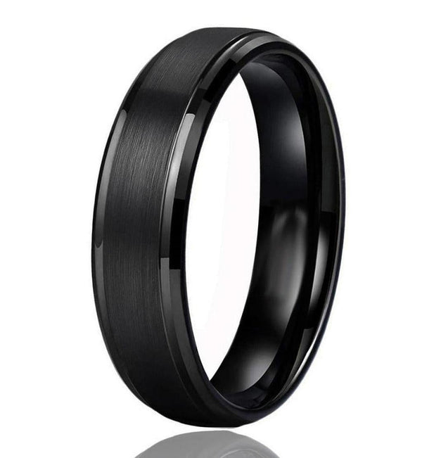 Maurice Matte Black Band Ring - image 10