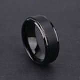 Maurice Matte Black Band Ring - image 2