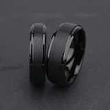 Maurice Matte Black Band Ring - image 4