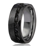 Andrew Hammered Inlay Band Ring - image 1