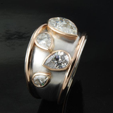 Heather Vintage-Style Sparkle Ring | Gold-Tone
