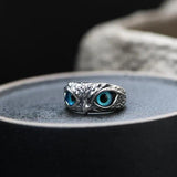 Rachel Adjustable Owl Opal-Look Ring | Silver-Tone — image 4