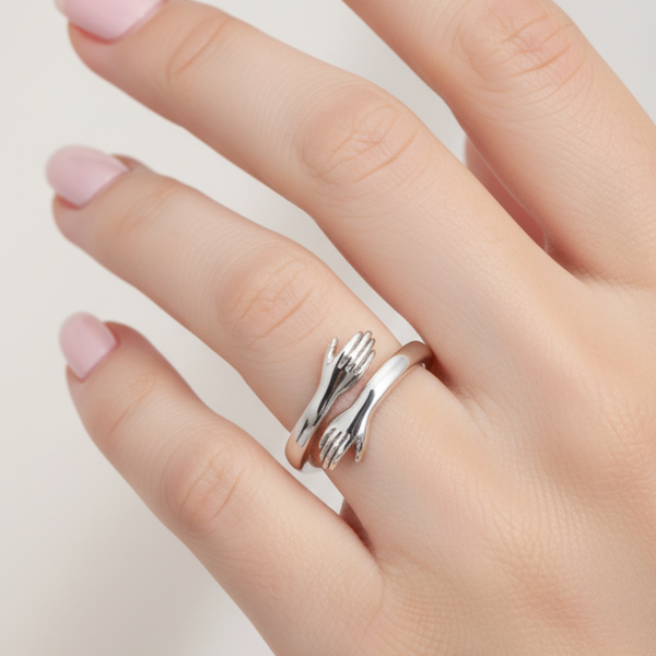 Paula Adjustable Embrace Ring | Silver-Tone — image 2