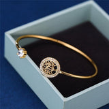Adelaide Adjustable Tree of Life Bracelet — Gold-Tone — image 1