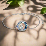 Zenobia Adjustable Silver-Tone Dog Charm Bracelet — image 3