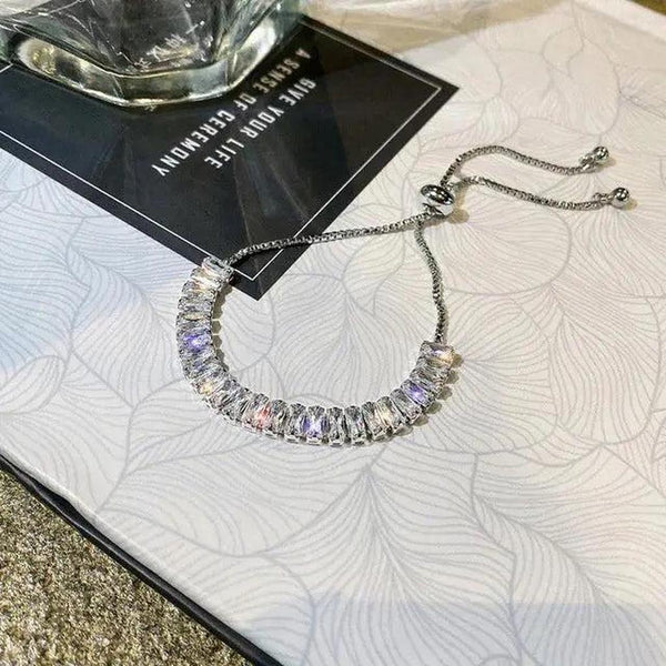 Daphne Adjustable Two-Tone Sparkle Bracelet — image 2
