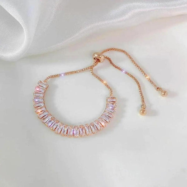 Daphne Adjustable Two-Tone Sparkle Bracelet — image 3