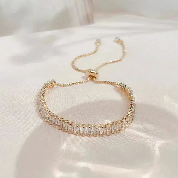 Daphne Adjustable Sparkle Bracelet — Gold-Tone — image 1