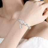 Cecilia Adjustable Silver-Tone Dream Catcher Bracelet — image 3