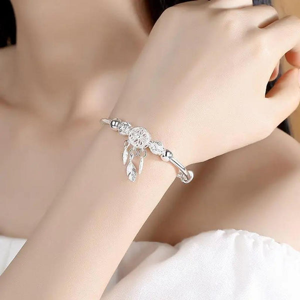 Cecilia Adjustable Silver-Tone Dream Catcher Bracelet — image 3