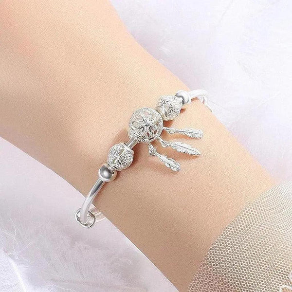 Cecilia Adjustable Silver-Tone Dream Catcher Bracelet — image 4