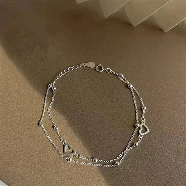 Nell Adjustable Silver-Tone Heart Bracelet — image 2