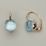 Iris Vintage-Style Blue Sparkle Leverback Earrings - image 1