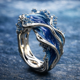 Evelyn Vintage-Style Ocean Wave Ring | Gold-Tone