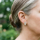 Veronica Vintage-Style Owl Sparkle Earrings - image 2