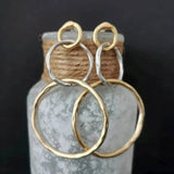 Melinda Vintage-Style Earrings | Two-Tone — image 3