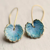 Rosemary Vintage-Style Blue Leaf-Shaped Earrings - image 3