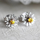 Kathleen Vintage-Style Flower Earrings | Silver-Tone