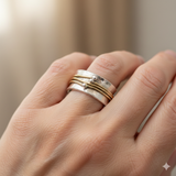 Felicity Vintage-Style Ring | Two-Tone — image 4