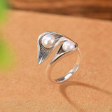 Bridget Vintage-Style Daisy Ring | Two-Tone