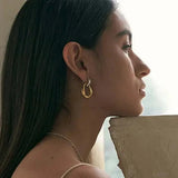 Lois Vintage-Style Earrings | Two-Tone — image 4